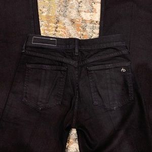 Rag & Bone wide leg black jeans